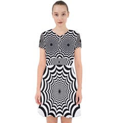 Spider Web Hypnotic Adorable In Chiffon Dress by Amaryn4rt