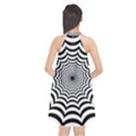 Spider Web Hypnotic Halter Neckline Chiffon Dress  View2