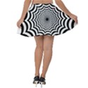 Spider Web Hypnotic Velvet Skater Skirt View2