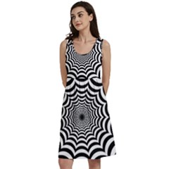 Spider Web Hypnotic Classic Skater Dress