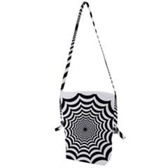 Spider Web Hypnotic Folding Shoulder Bag by Amaryn4rt