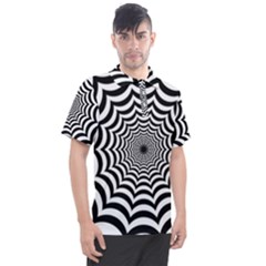 Spider Web Hypnotic Men s Polo Tee by Amaryn4rt