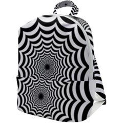 Spider Web Hypnotic Zip Up Backpack