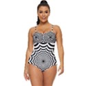 Spider Web Hypnotic Retro Full Coverage Swimsuit View1