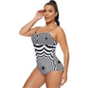 Spider Web Hypnotic Retro Full Coverage Swimsuit View2