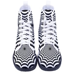 Spider Web Hypnotic Men s High-top Canvas Sneakers