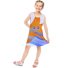 Beach Sea Shell Swimming Kids  Tunic Dress