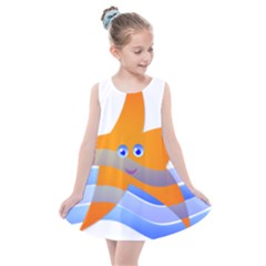 Beach Sea Shell Swimming Kids  Summer Dress