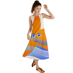 Beach Sea Shell Swimming Summer Maxi Dress