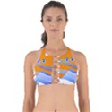 Beach Sea Shell Swimming Perfectly Cut Out Bikini Top View1