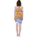 Beach Sea Shell Swimming Shoulder Frill Bodycon Summer Dress View4