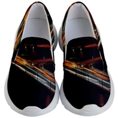 Highway Night Lighthouse Car Fast Kids Lightweight Slip Ons by Amaryn4rt