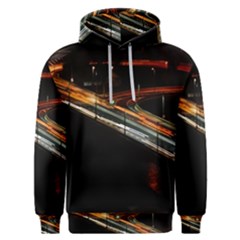 Highway Night Lighthouse Car Fast Men s Overhead Hoodie by Amaryn4rt