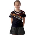 Highway Night Lighthouse Car Fast Kids  Front Cut Tee View1