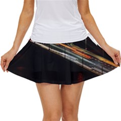 Highway Night Lighthouse Car Fast Women s Skort by Amaryn4rt