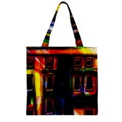 Architecture City Homes Window Zipper Grocery Tote Bag by Amaryn4rt