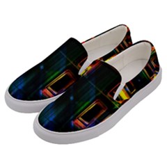 Architecture City Homes Window Men s Canvas Slip Ons by Amaryn4rt