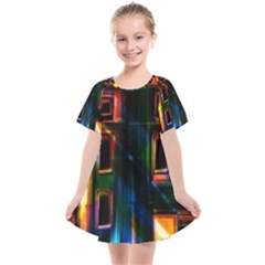 Architecture City Homes Window Kids  Smock Dress by Amaryn4rt