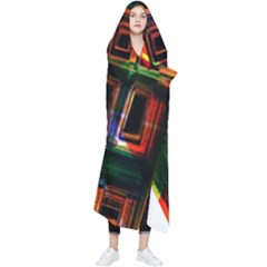 Architecture City Homes Window Wearable Blanket by Amaryn4rt