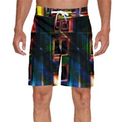 Architecture City Homes Window Men s Beach Shorts by Amaryn4rt