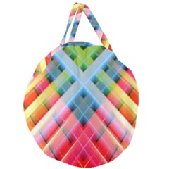 Graphics Colorful Colors Wallpaper Graphic Design Giant Round Zipper Tote by Amaryn4rt