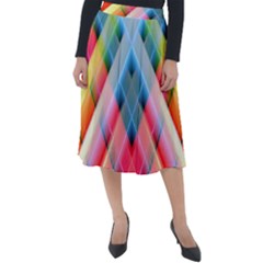 Graphics Colorful Colors Wallpaper Graphic Design Classic Velour Midi Skirt  by Amaryn4rt