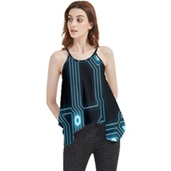 A Completely Seamless Background Design Circuitry Flowy Camisole Tank Top by Amaryn4rt