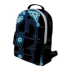 A Completely Seamless Background Design Circuitry Flap Pocket Backpack (large) by Amaryn4rt