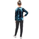 A Completely Seamless Background Design Circuitry Kids  Long Mesh Tee View2