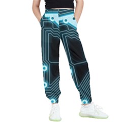 A Completely Seamless Background Design Circuitry Kids  Elastic Waist Pants by Amaryn4rt