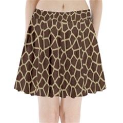 Giraffe Animal Print Skin Fur Pleated Mini Skirt by Amaryn4rt