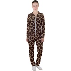 Giraffe Animal Print Skin Fur Casual Jacket And Pants Set by Amaryn4rt