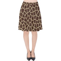 Giraffe Animal Print Skin Fur Velvet High Waist Skirt by Amaryn4rt