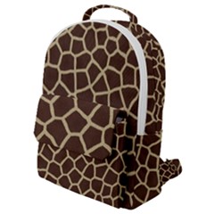 Giraffe Animal Print Skin Fur Flap Pocket Backpack (small) by Amaryn4rt