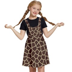 Giraffe Animal Print Skin Fur Kids  Apron Dress by Amaryn4rt