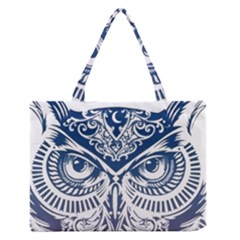 Owl Zipper Medium Tote Bag by Amaryn4rt