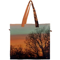 Twilight Sunset Sky Evening Clouds Canvas Travel Bag by Amaryn4rt