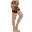 Twilight Sunset Sky Evening Clouds Lightweight Velour Yoga Shorts View3