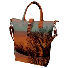 Twilight Sunset Sky Evening Clouds Buckle Top Tote Bag by Amaryn4rt