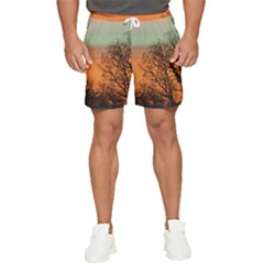 Twilight Sunset Sky Evening Clouds Men s Runner Shorts by Amaryn4rt