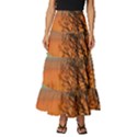 Twilight Sunset Sky Evening Clouds Tiered Ruffle Maxi Skirt View1