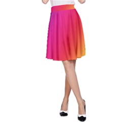 Rainbow Colors A-line Skirt by Amaryn4rt