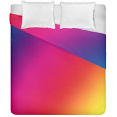 Rainbow Colors Duvet Cover Double Side (california King Size) by Amaryn4rt