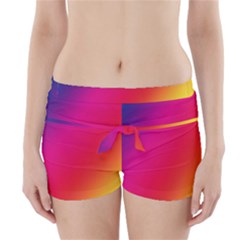 Rainbow Colors Boyleg Bikini Wrap Bottoms by Amaryn4rt