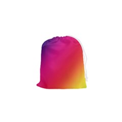 Rainbow Colors Drawstring Pouch (xs) by Amaryn4rt