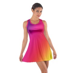 Rainbow Colors Cotton Racerback Dress by Amaryn4rt