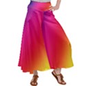 Rainbow Colors Women s Satin Palazzo Pants View1