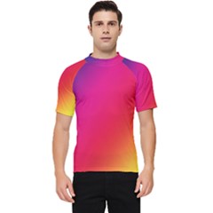 Rainbow Colors Men s Short Sleeve Rash Guard by Amaryn4rt