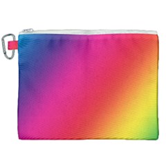 Rainbow Colors Canvas Cosmetic Bag (xxl) by Amaryn4rt