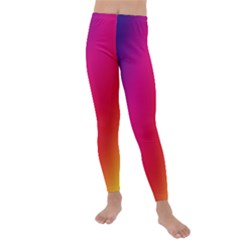 Rainbow Colors Kids  Lightweight Velour Leggings by Amaryn4rt